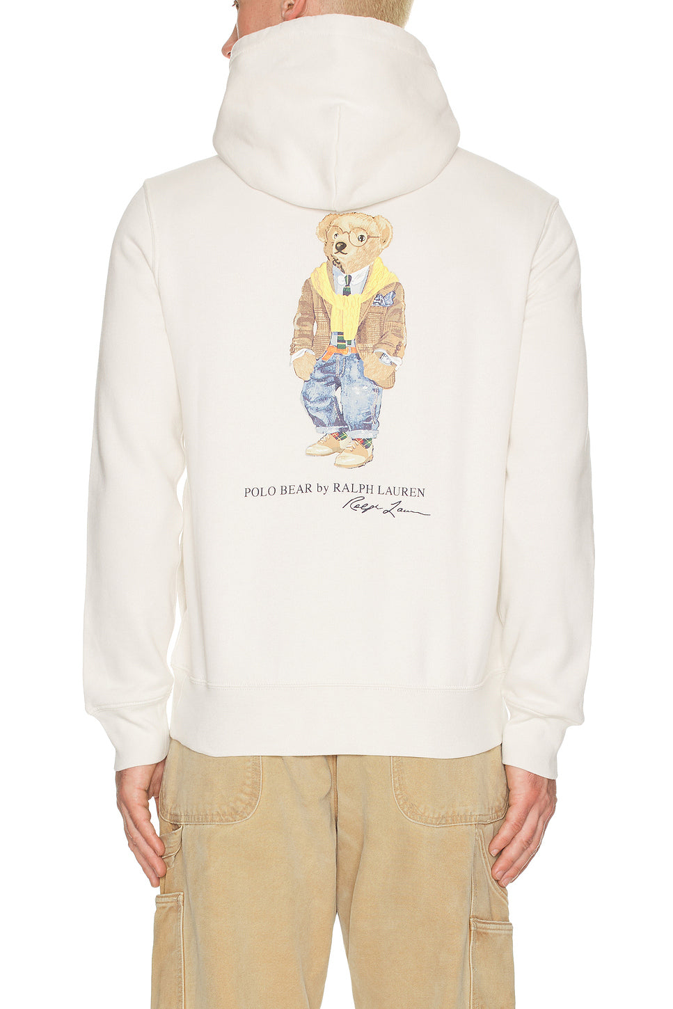 Fleece Polo Script Heritage Bear Hoodie