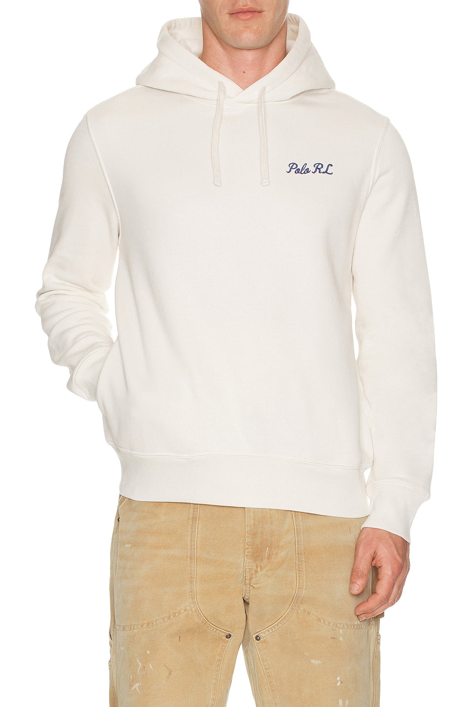 Fleece Polo Script Heritage Bear Hoodie