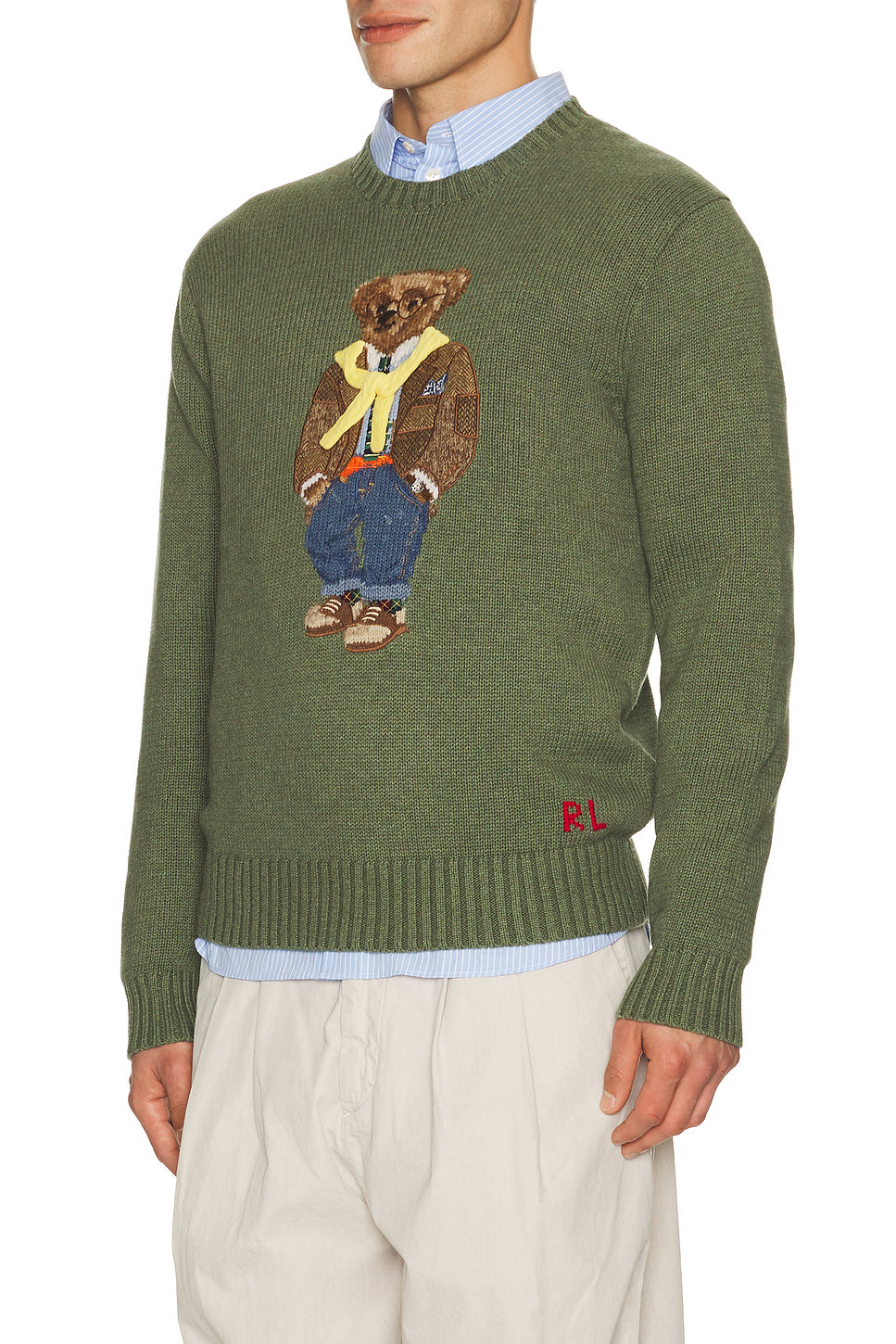 Cotton Cashmere Blend Hudson Valley Bear Sweater