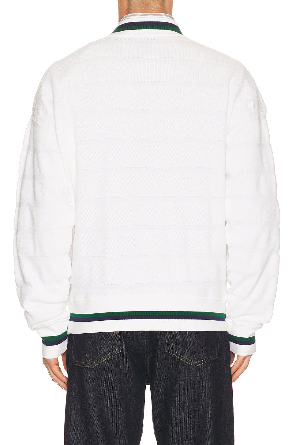 Bar Stripe Polo Tennis Pullover