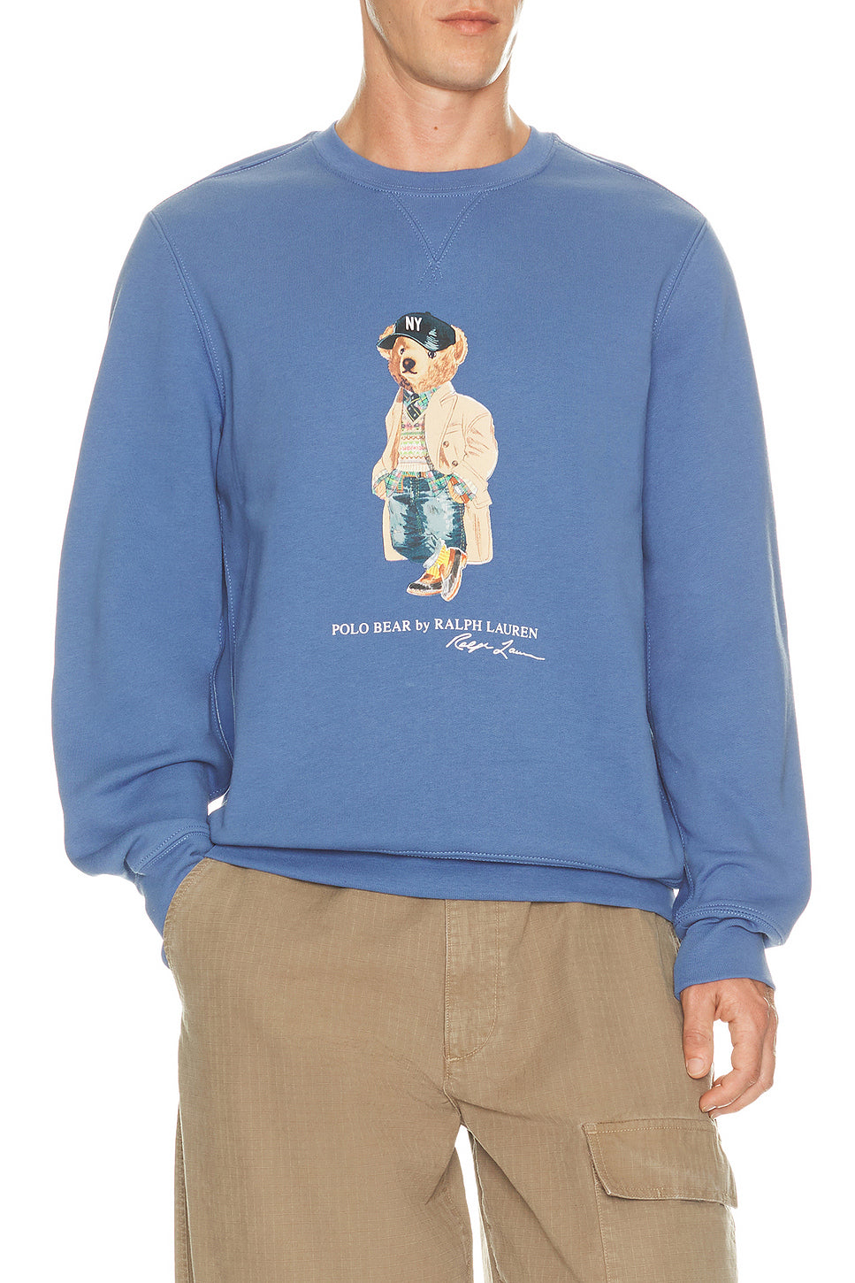 Seasonal Fleece Novelty Litchfield Bear Crewneck Sweatshirt