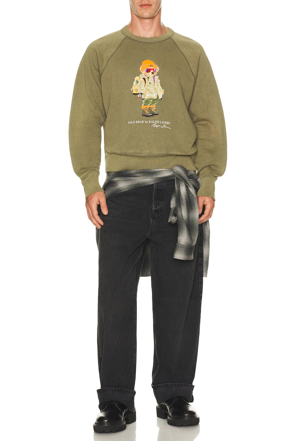 Seasonal Fleece Red Rocks Bear Crewneck Sweatshirt