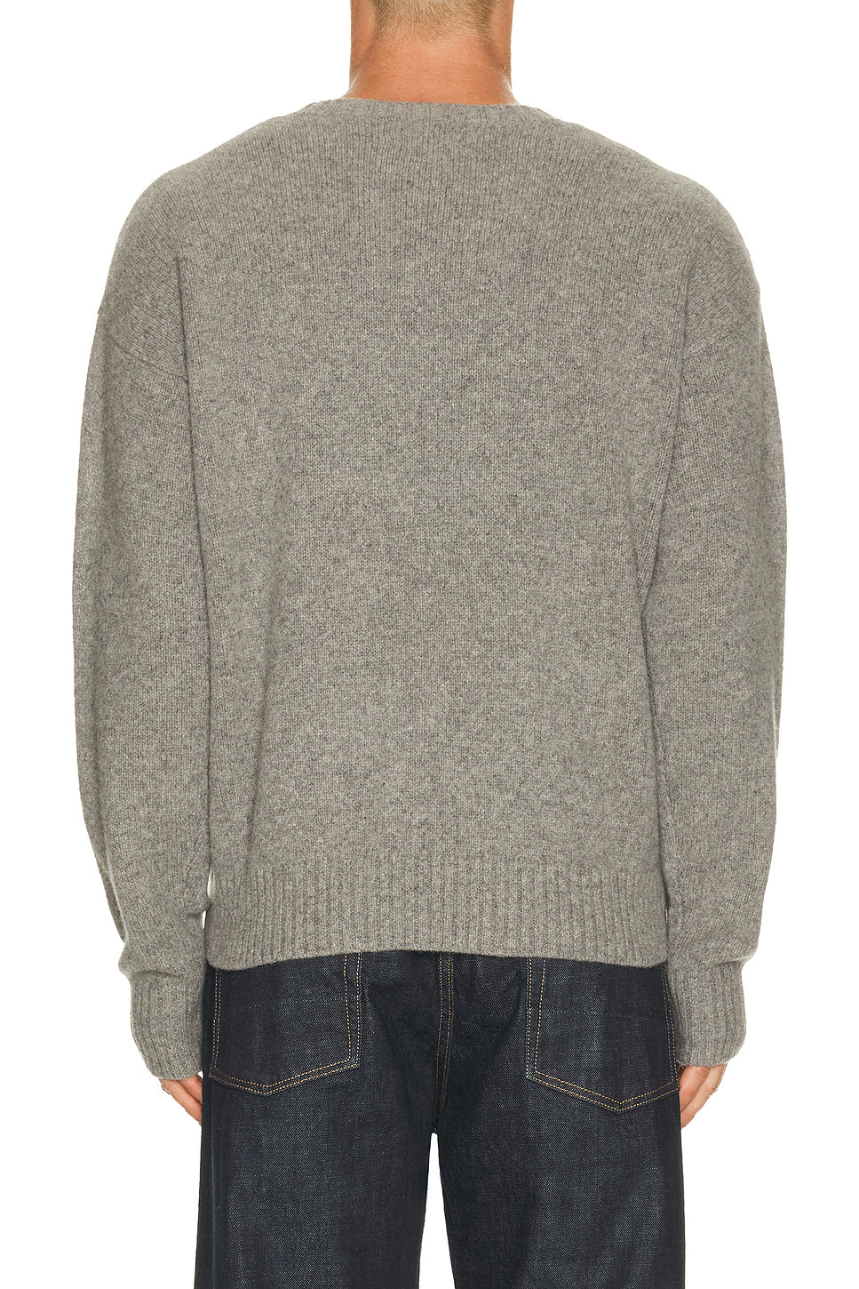 Wool Blend Novelty Heritage Bear Crewneck Sweater