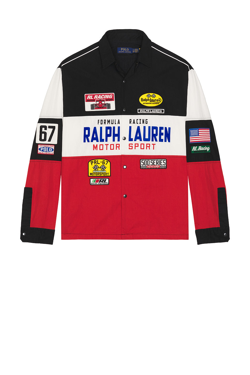 Nylon Colorblock RL Racing Sport Shirt