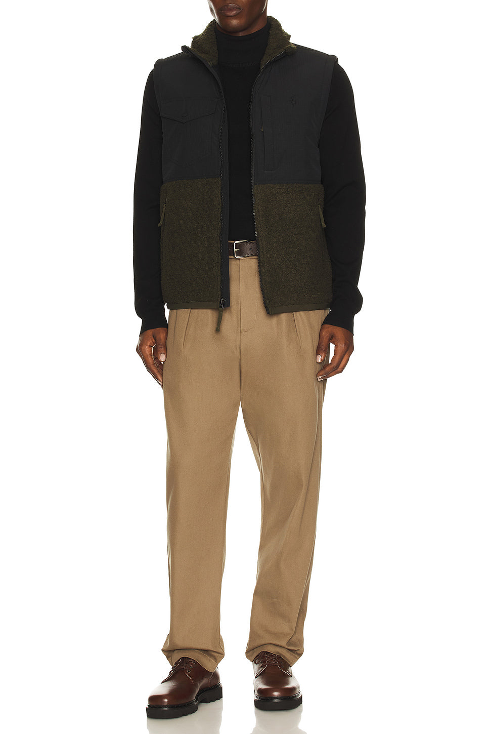 Bonded Hi-Pile Full Zip Hybrid Vest