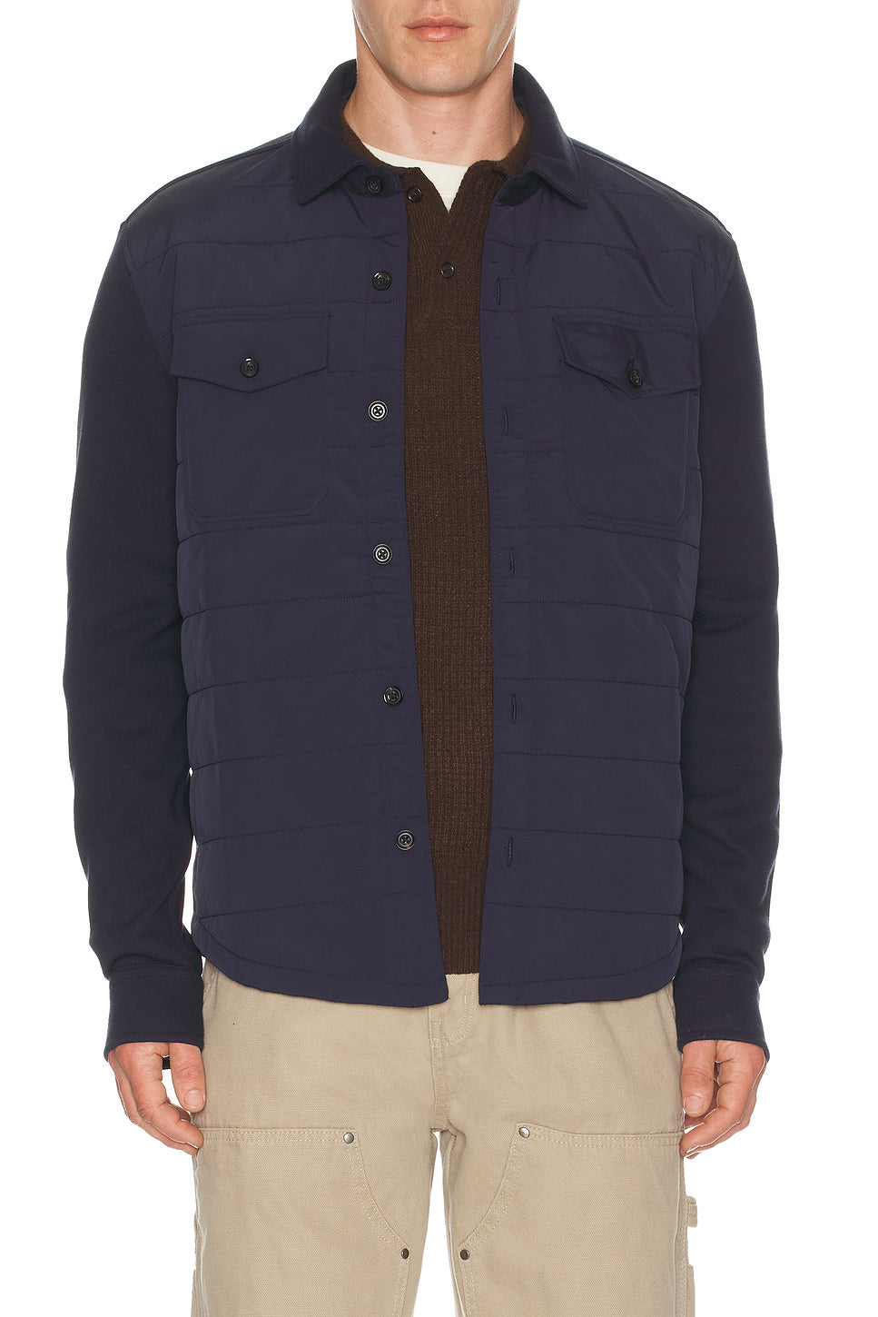 Hybrid Quilted Shirt Jacket