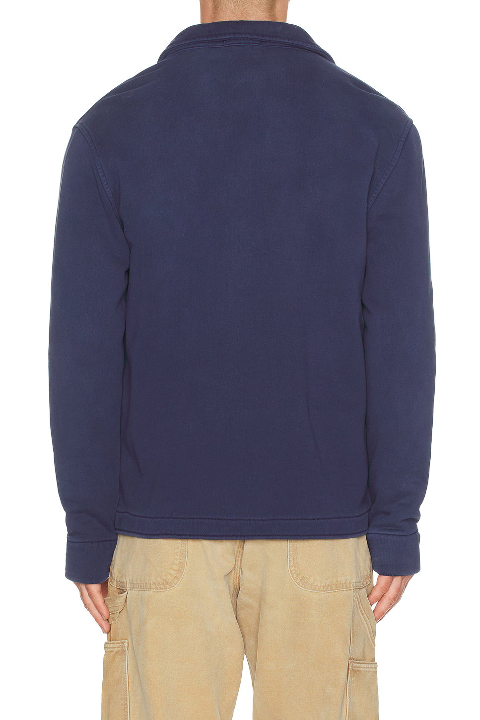 Heavy Weight Fleece Garment Dyed Deck Jacket