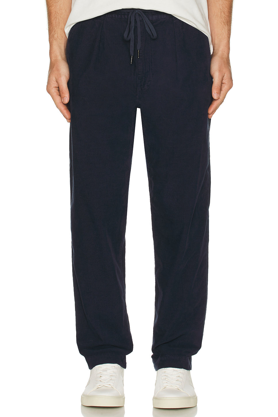 Garment Dyed Corduroy Prepster Pleated Pant