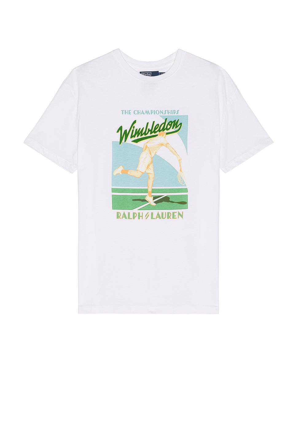 Short Sleeve Wimbledon Court Print T-Shirt