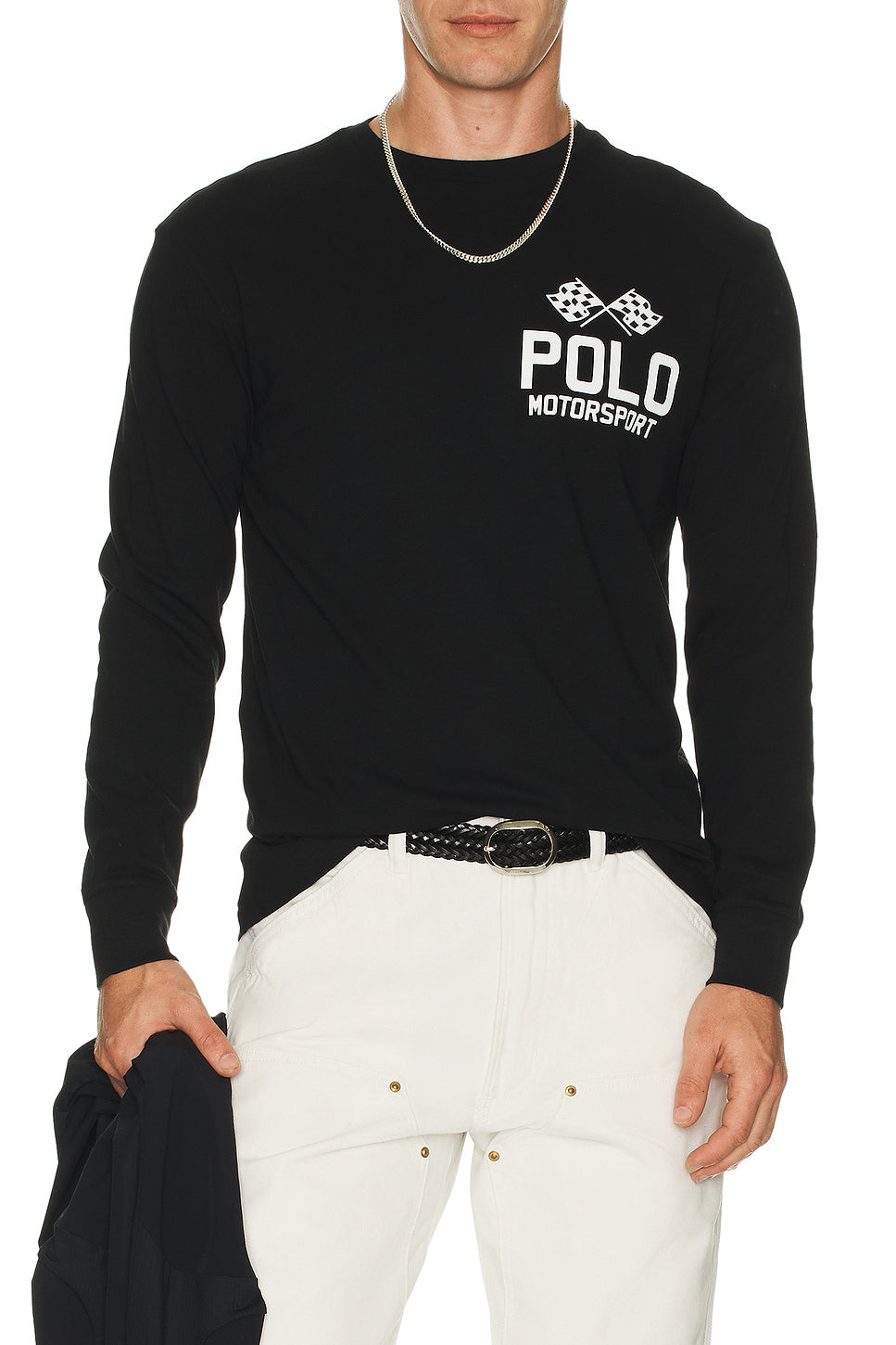 Long Sleeve Motorsport Graphic T-Shirt