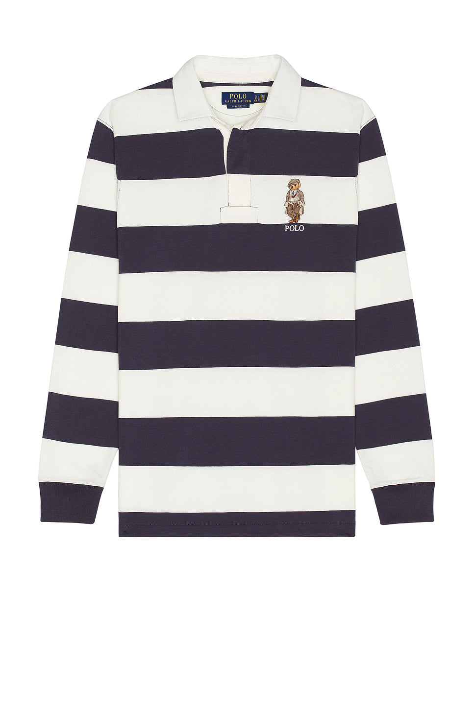 Long Sleeve Novelty Heritage Bear Rugby Polo