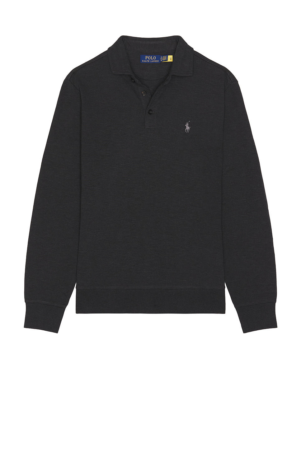 Long Sleeve Rib Hem Polo