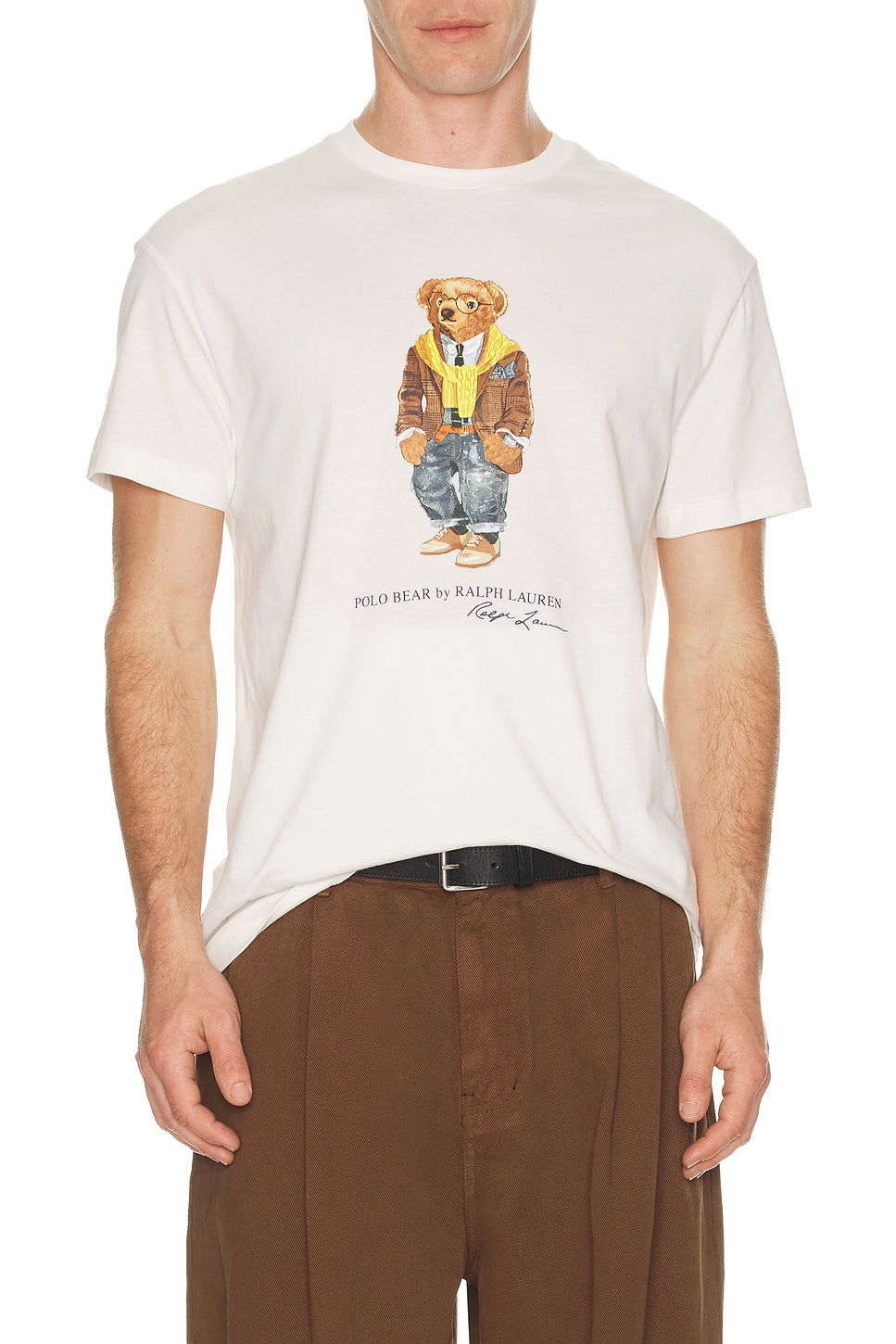 Short Sleeve Graphic Novelty Bear T-Shirt