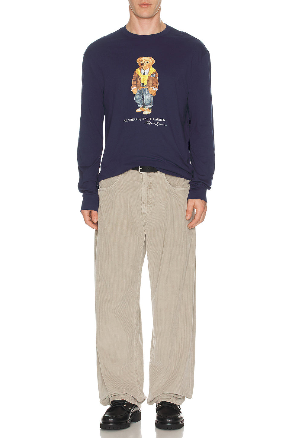 Long Sleeve Graphic Novelty Bear T-Shirt