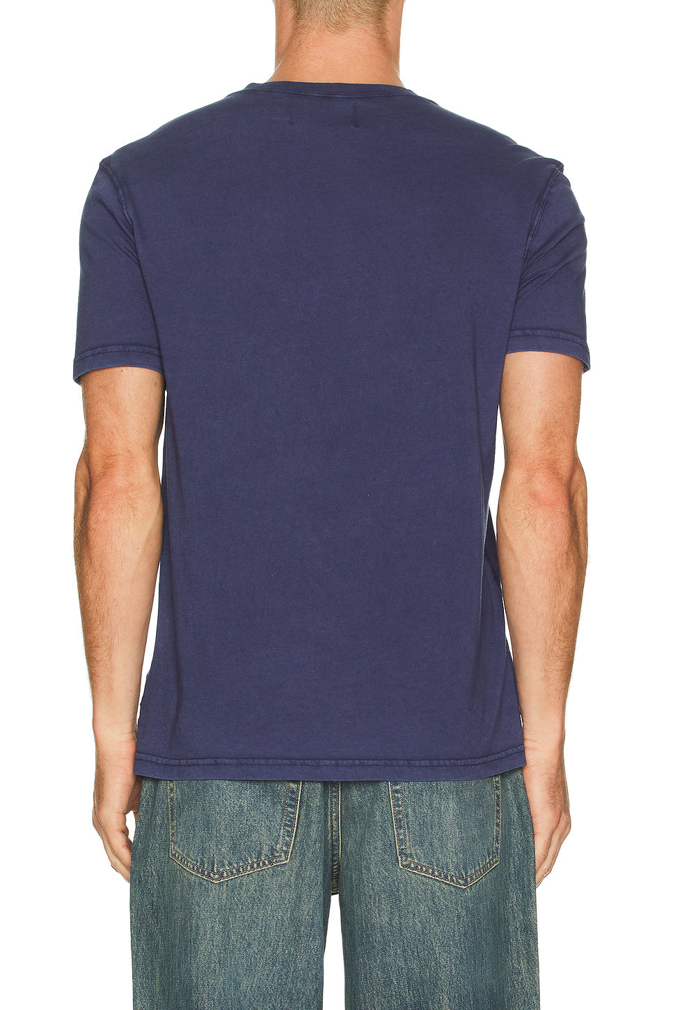 Short Sleeve Slub Jersey Henley Tee