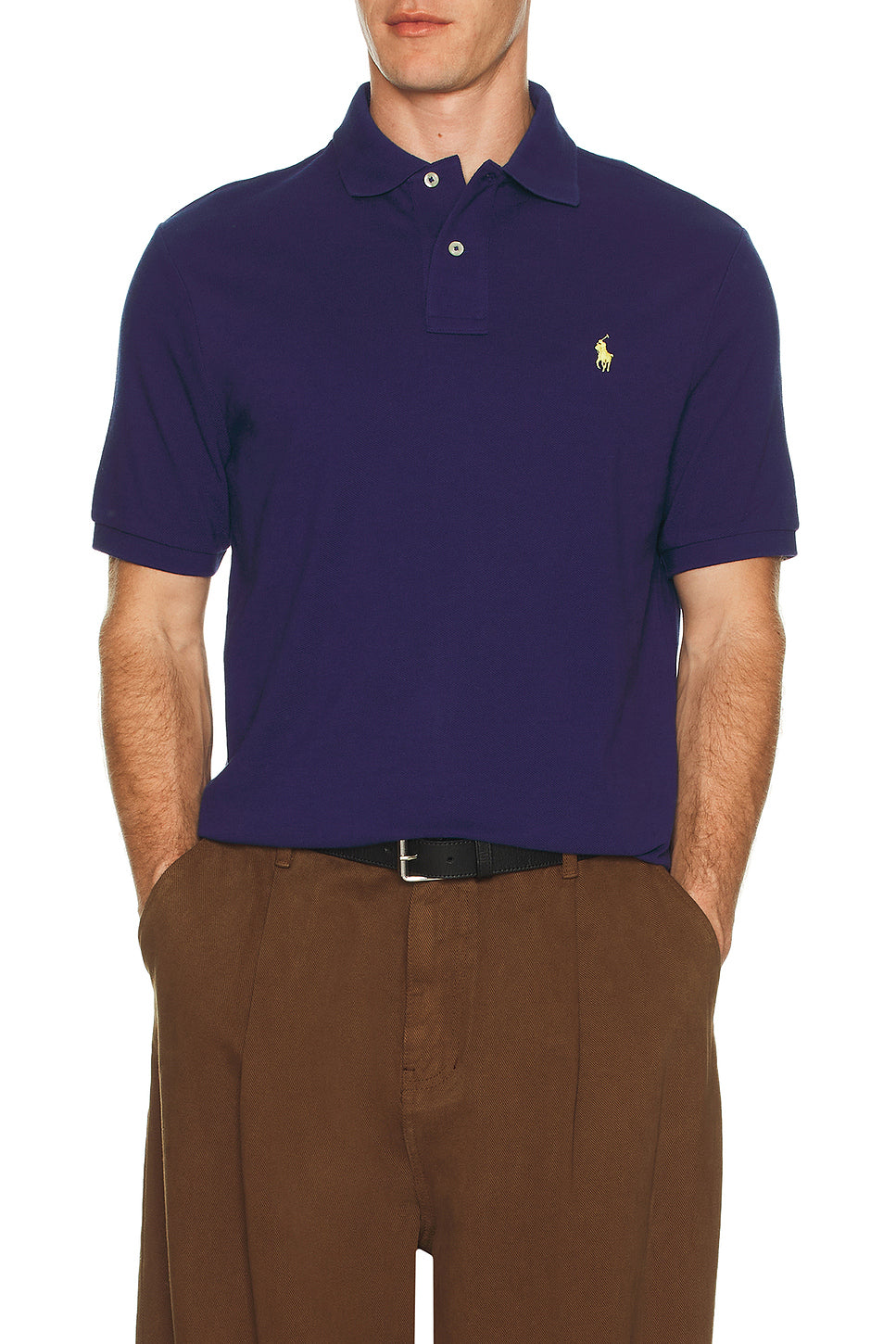 Short Sleeve Mesh Polo