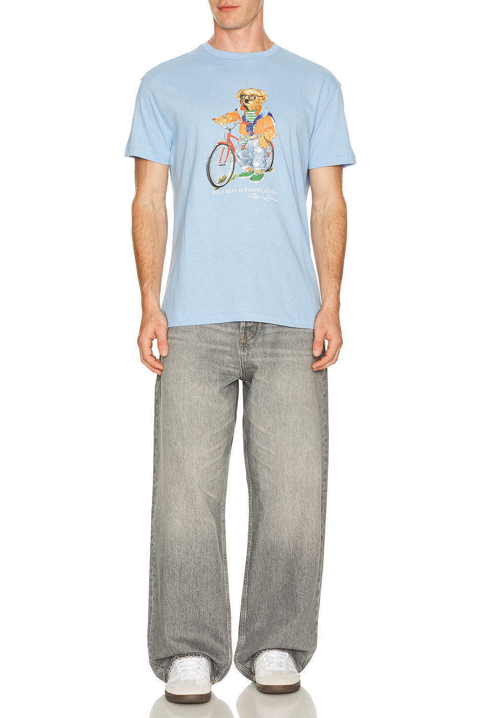 Short Sleeve Jersey Knit Novelty Summer Bear Tee