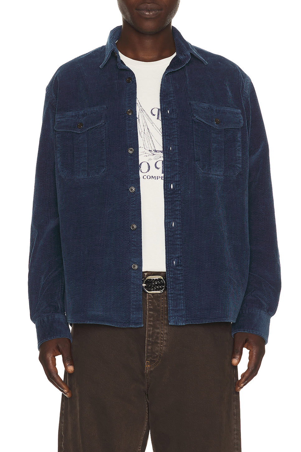 Long Sleeve 8 Wale Cord Ranger Sport Shirt