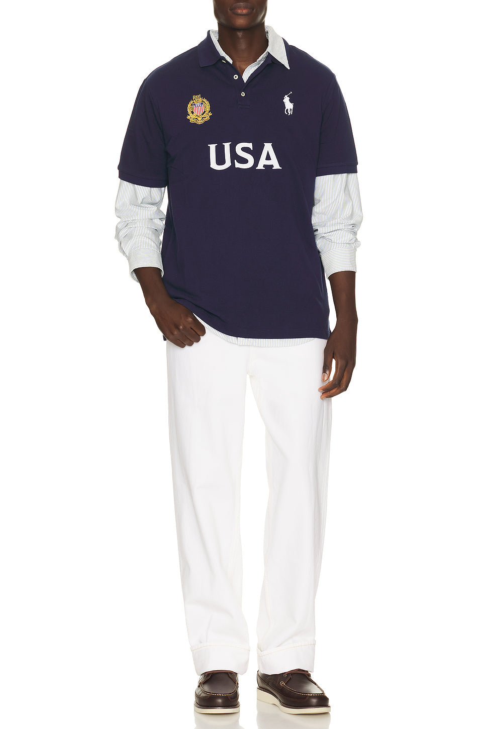 Short Sleeve USA Mesh Polo