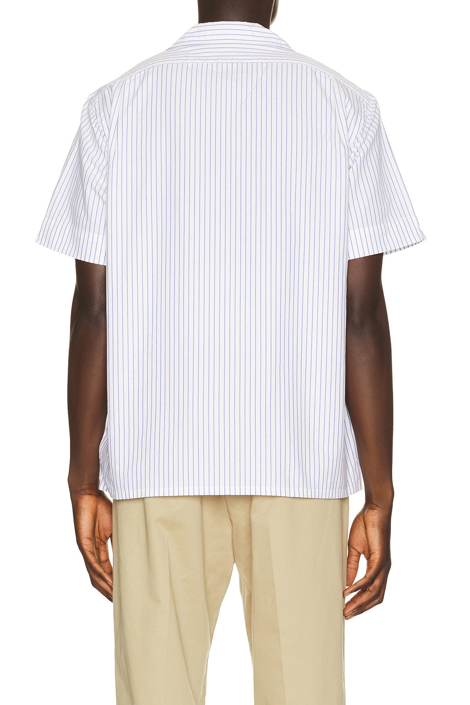 Short Sleeve Lightweight Oxford Andy Stripe Camp Shirt