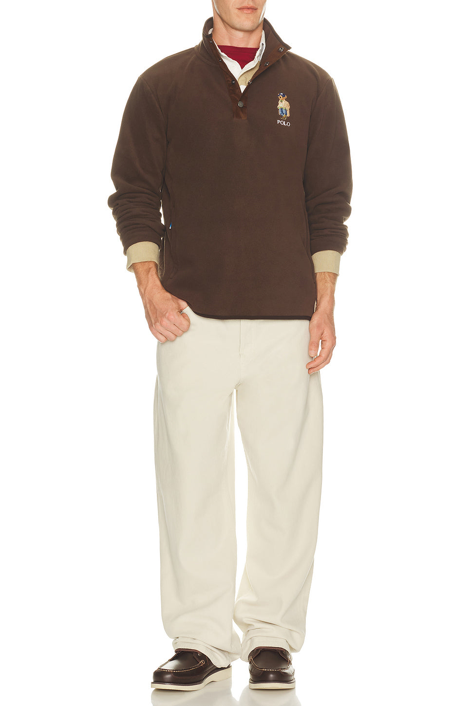 Long Sleeve Basic Mesh Litchfield Bear Rugby Polo