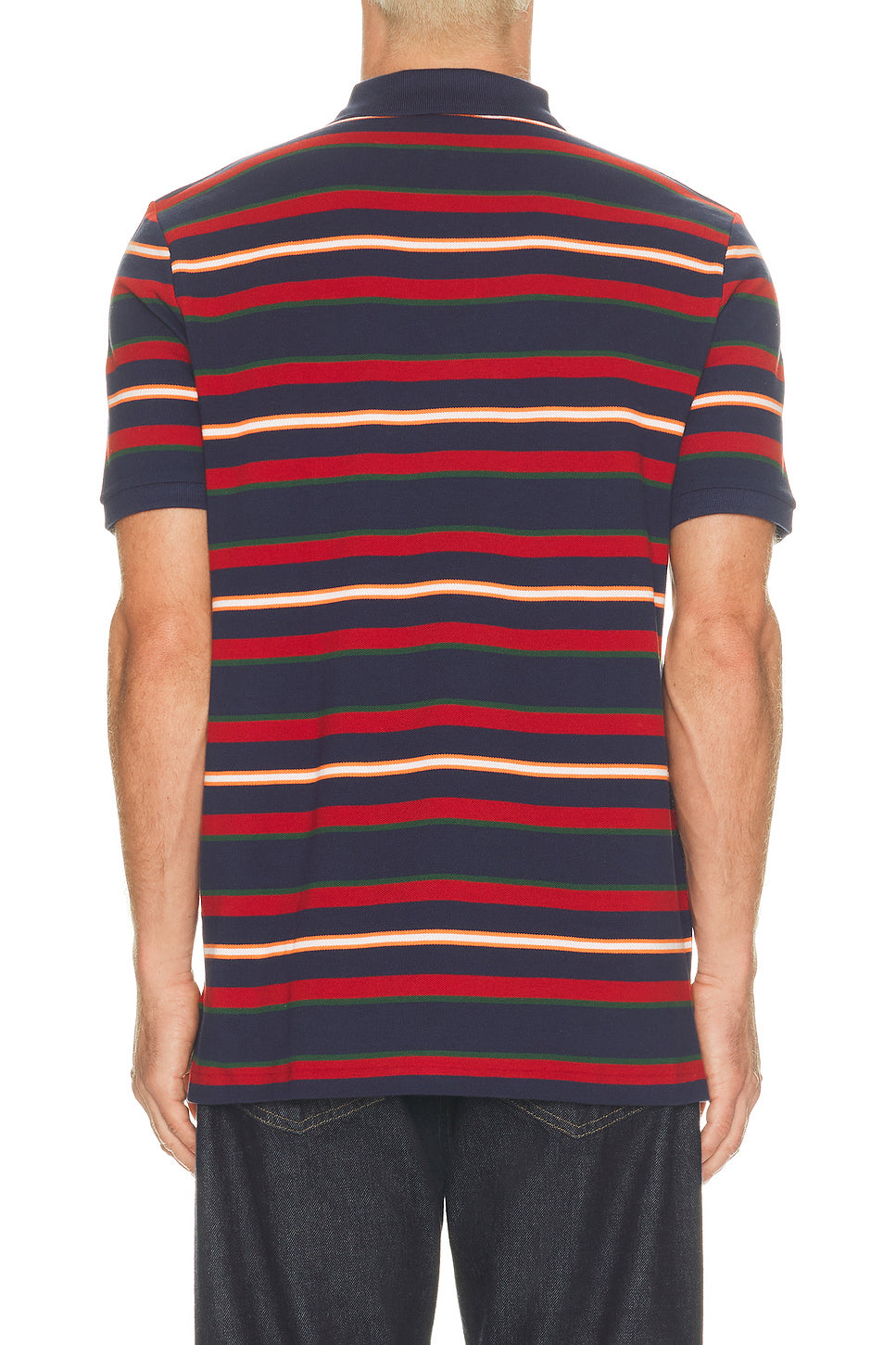 Short Sleeve Yarn-Dyed Mesh Polo