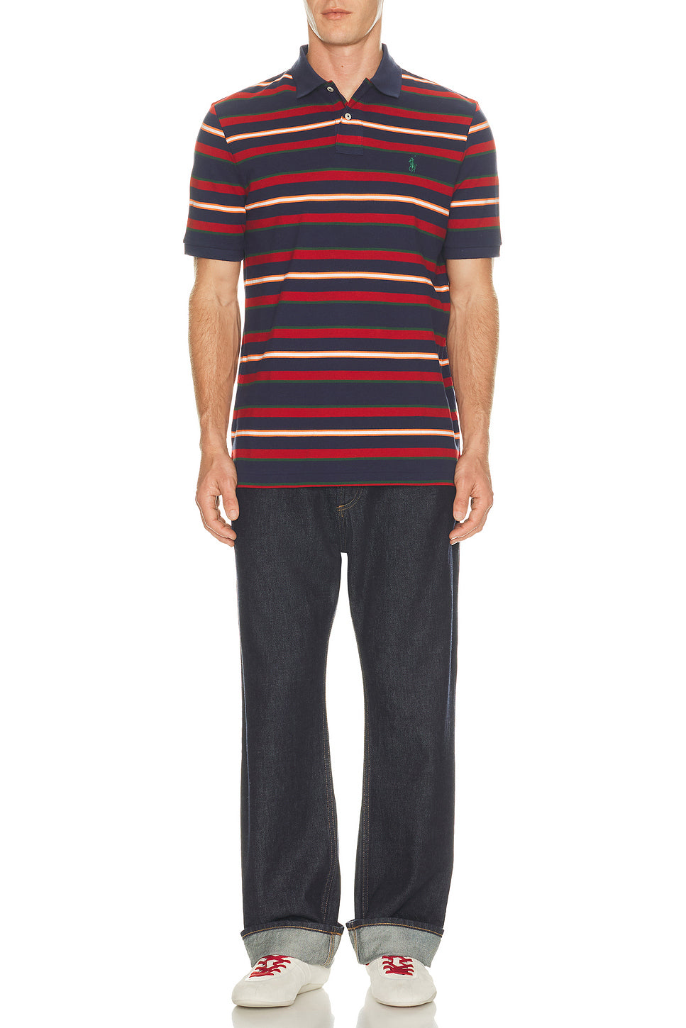 Short Sleeve Yarn-Dyed Mesh Polo