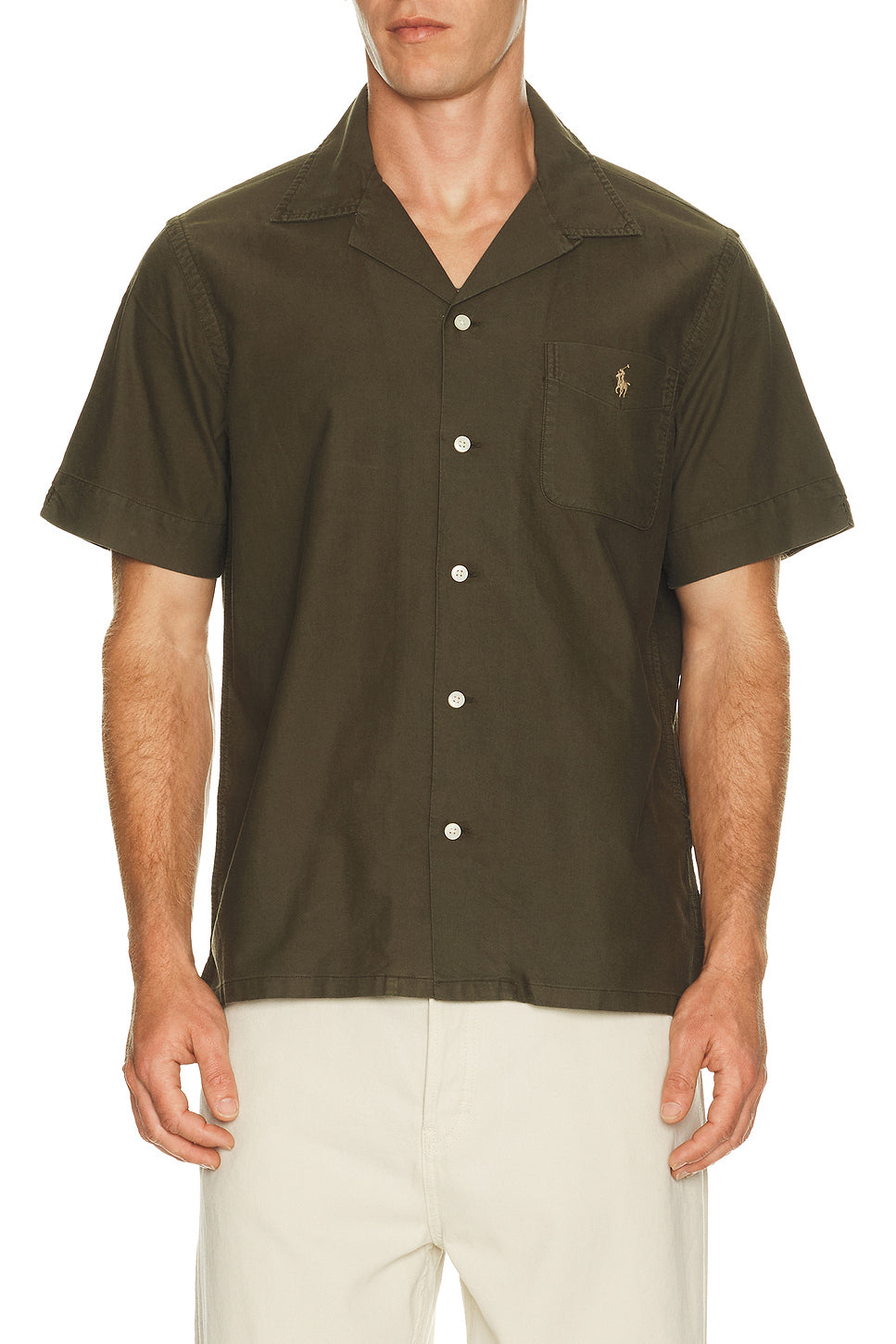 Short-sleeve Garment Dyed Andy Camp Sport Shirt