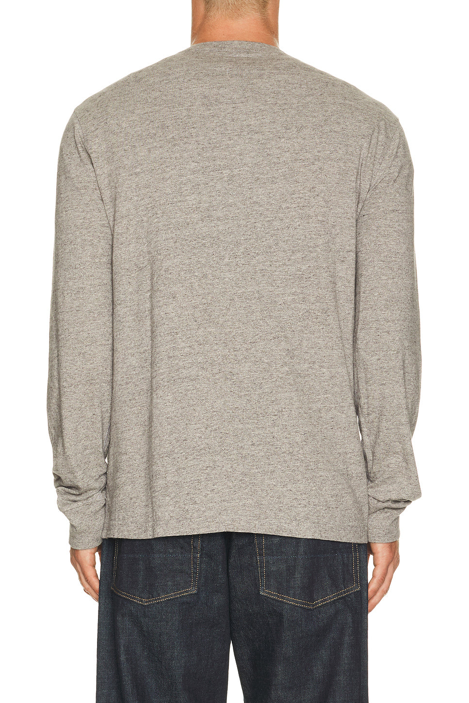 Long Sleeve Slub Jersey Henley T-Shirt