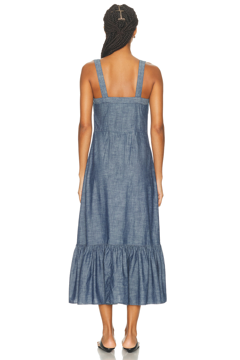 Button Front Midi Dress