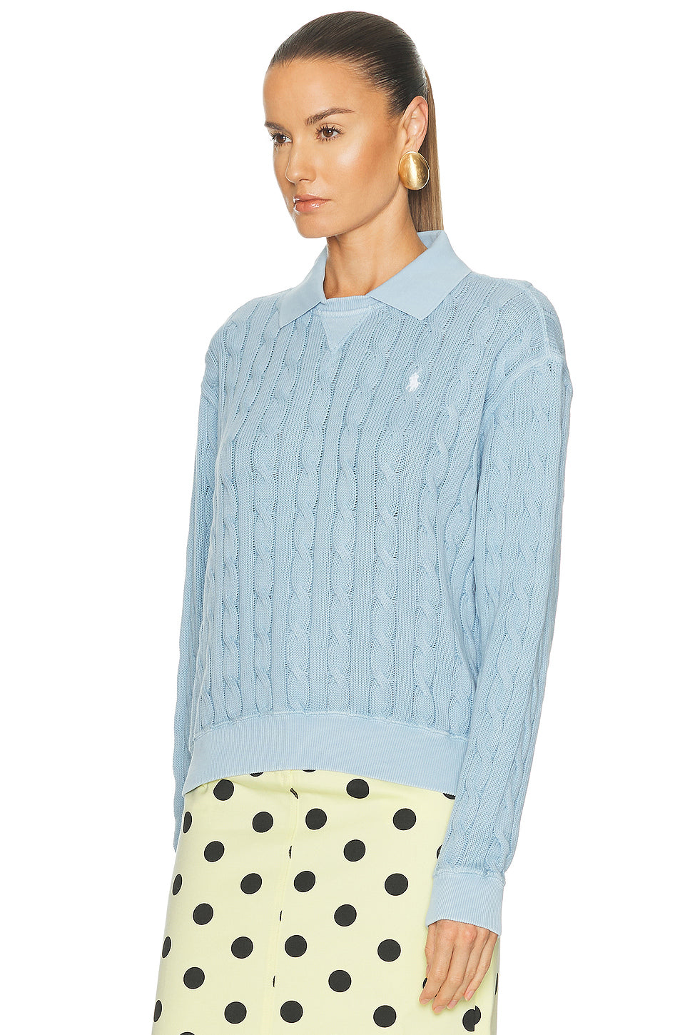 Long Sleeve Polo Sweater