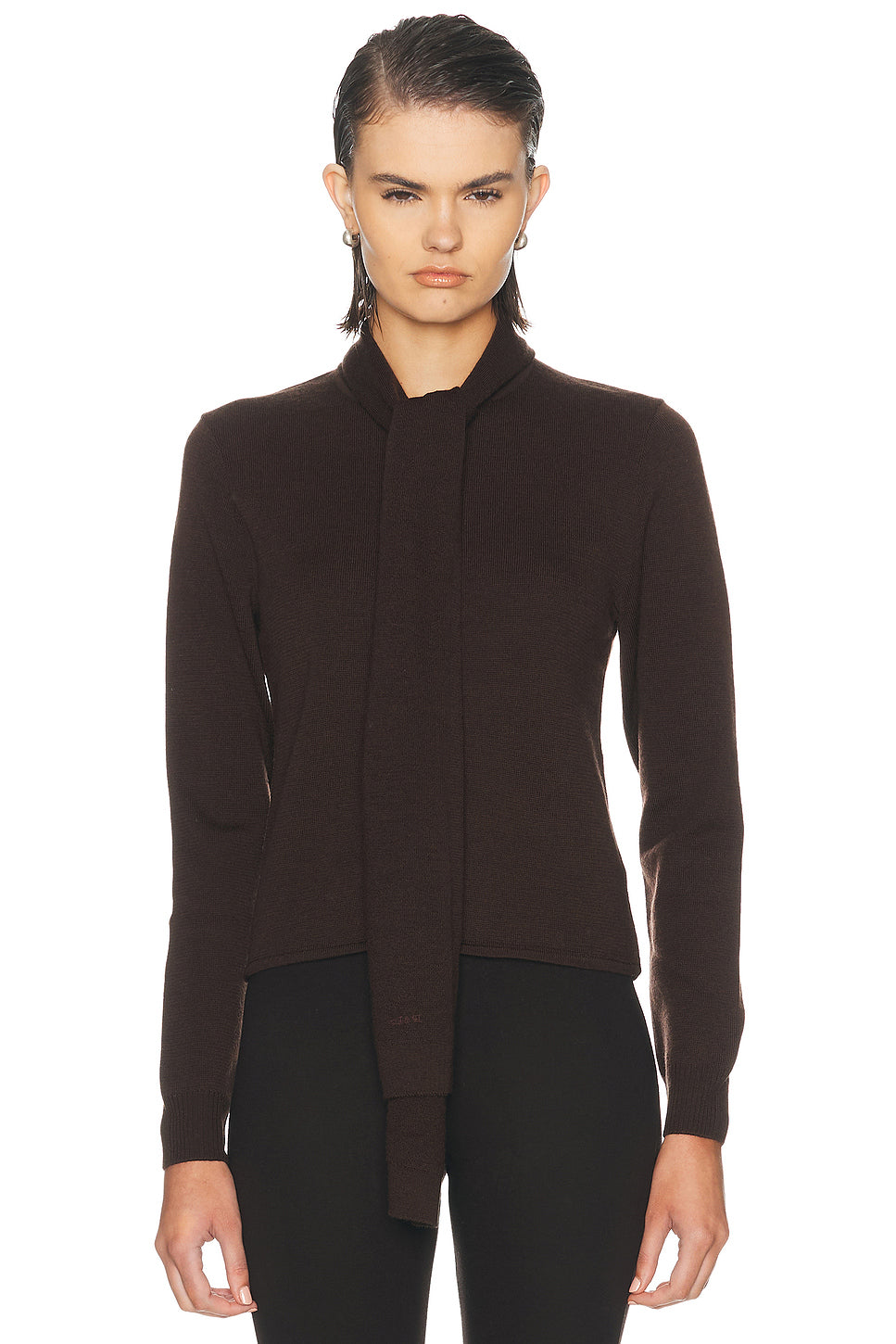 Long Sleeve Tie Sweater