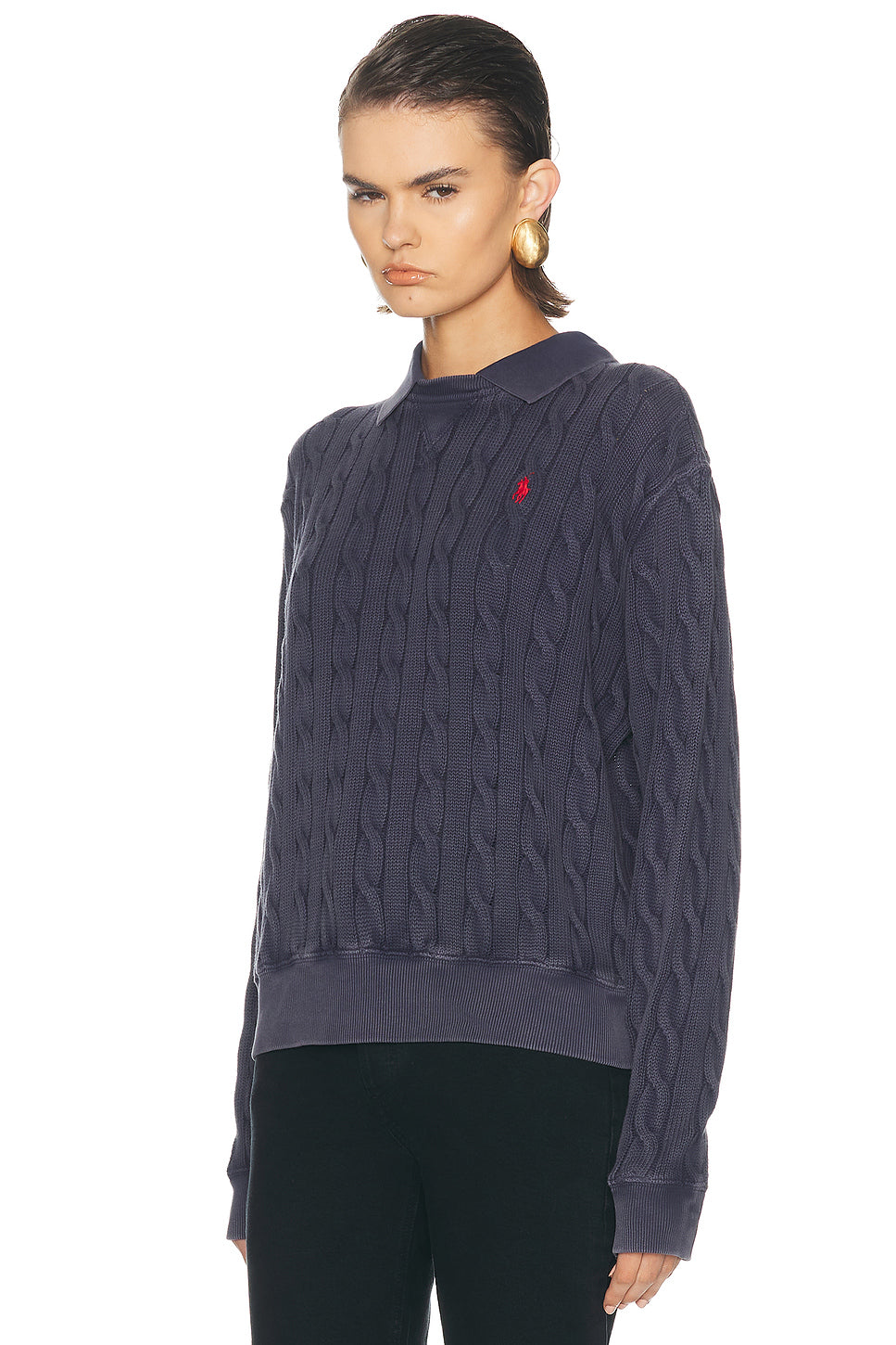 Long Sleeve Polo Sweater