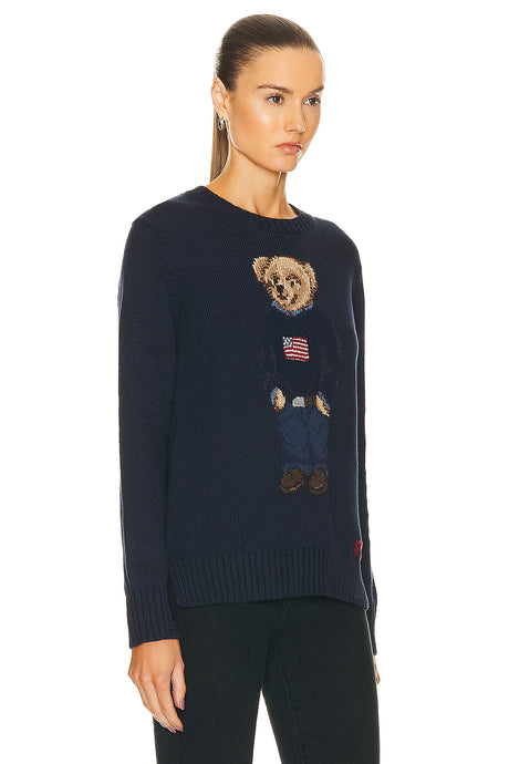 Bear Long Sleeve Pullover Sweater