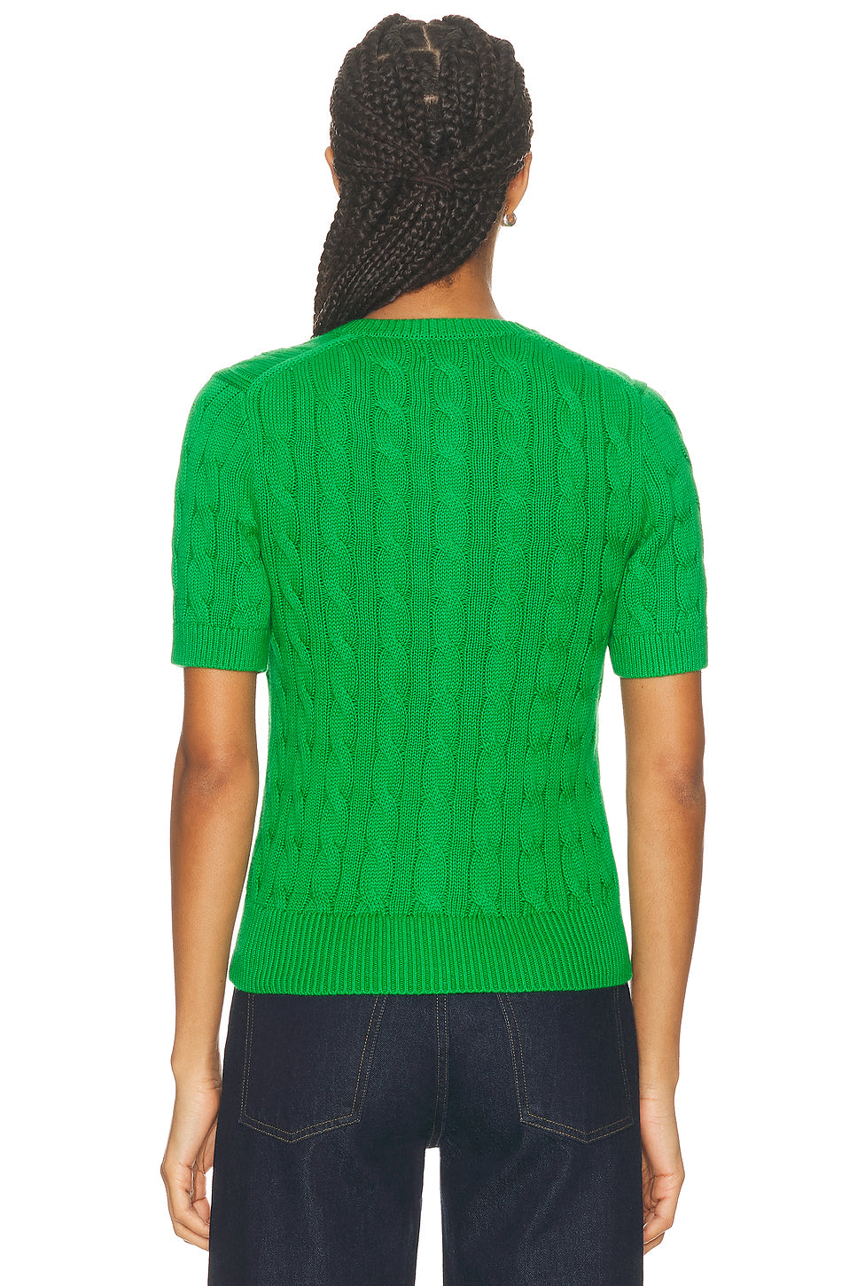 Short Sleeve Crewneck Cardigan
