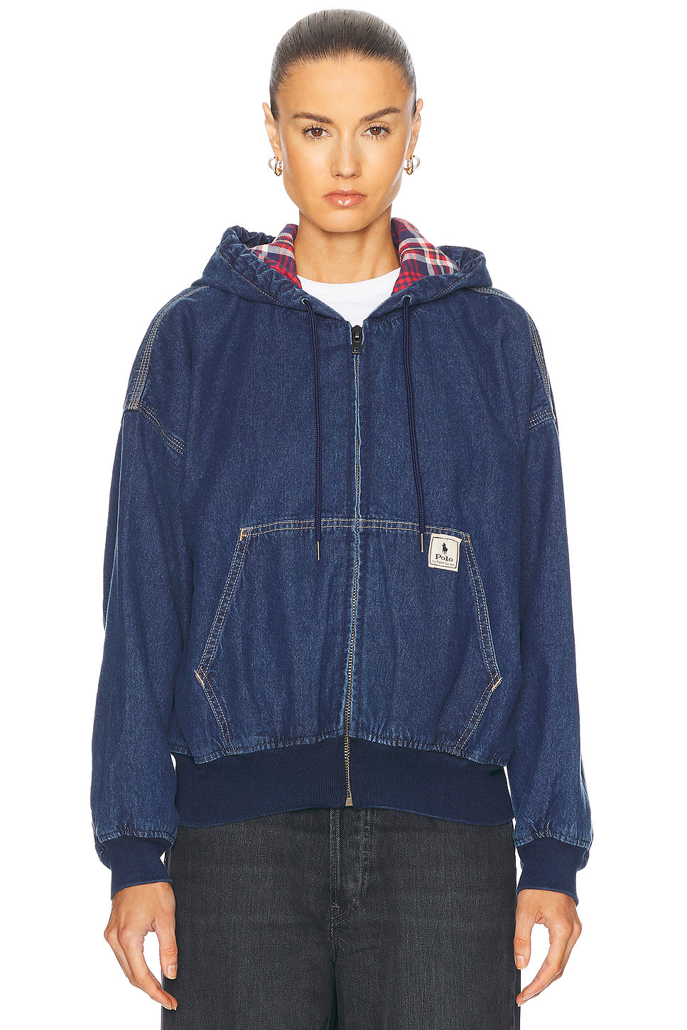 Denim Workwear Bomber Jacket