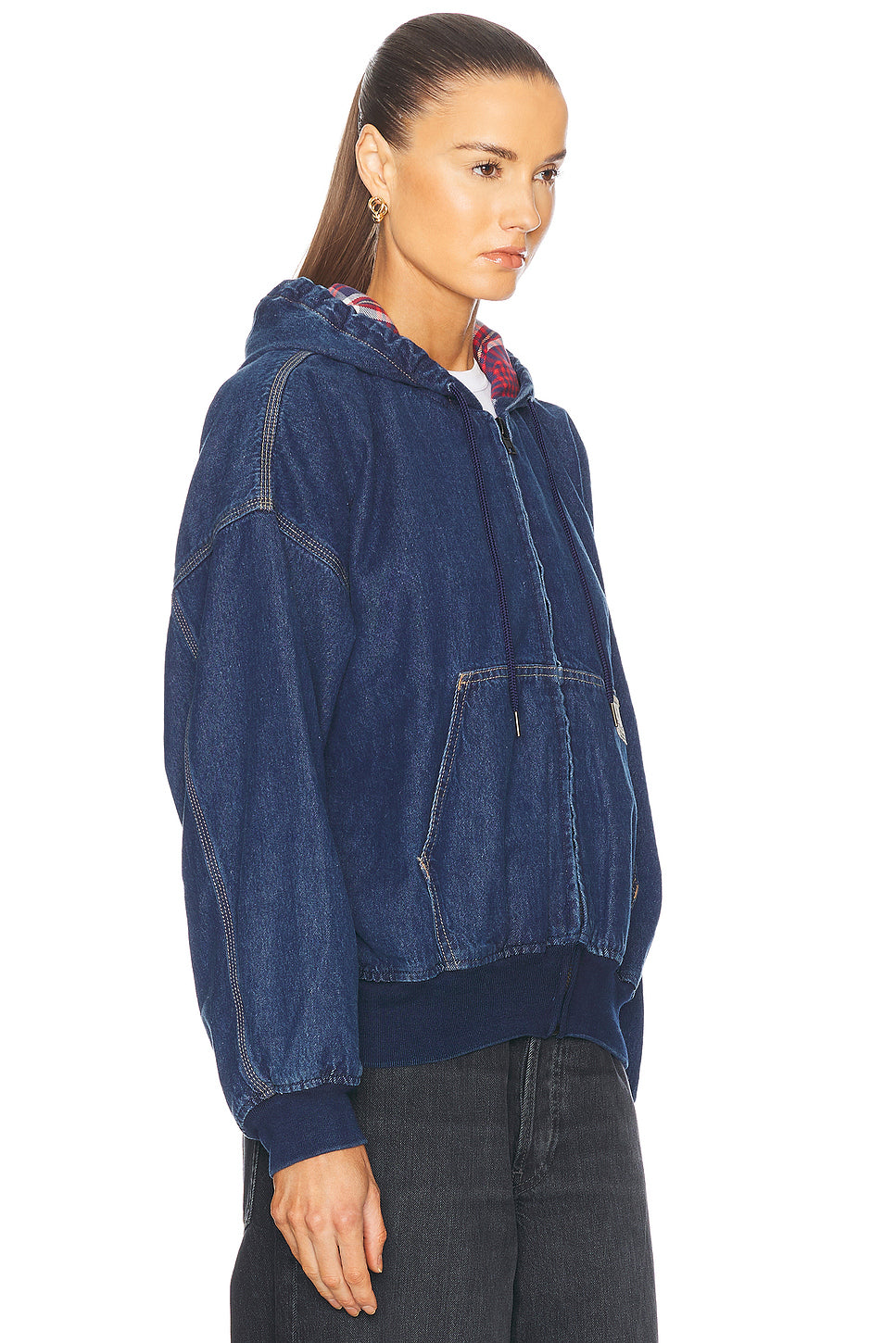 Denim Workwear Bomber Jacket