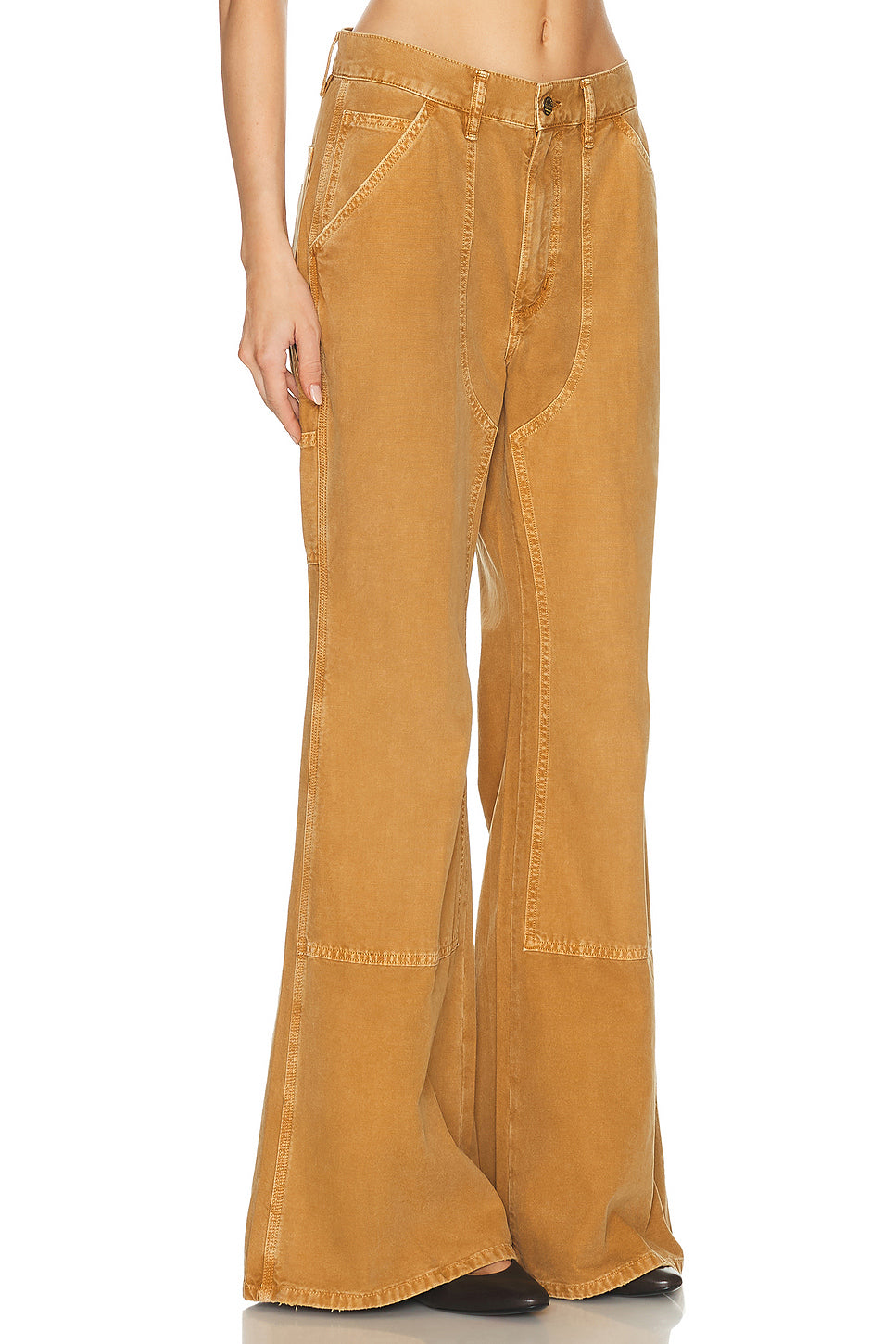 パンツ CANVAS FLARE TROUSERS Flare Canvas Pant