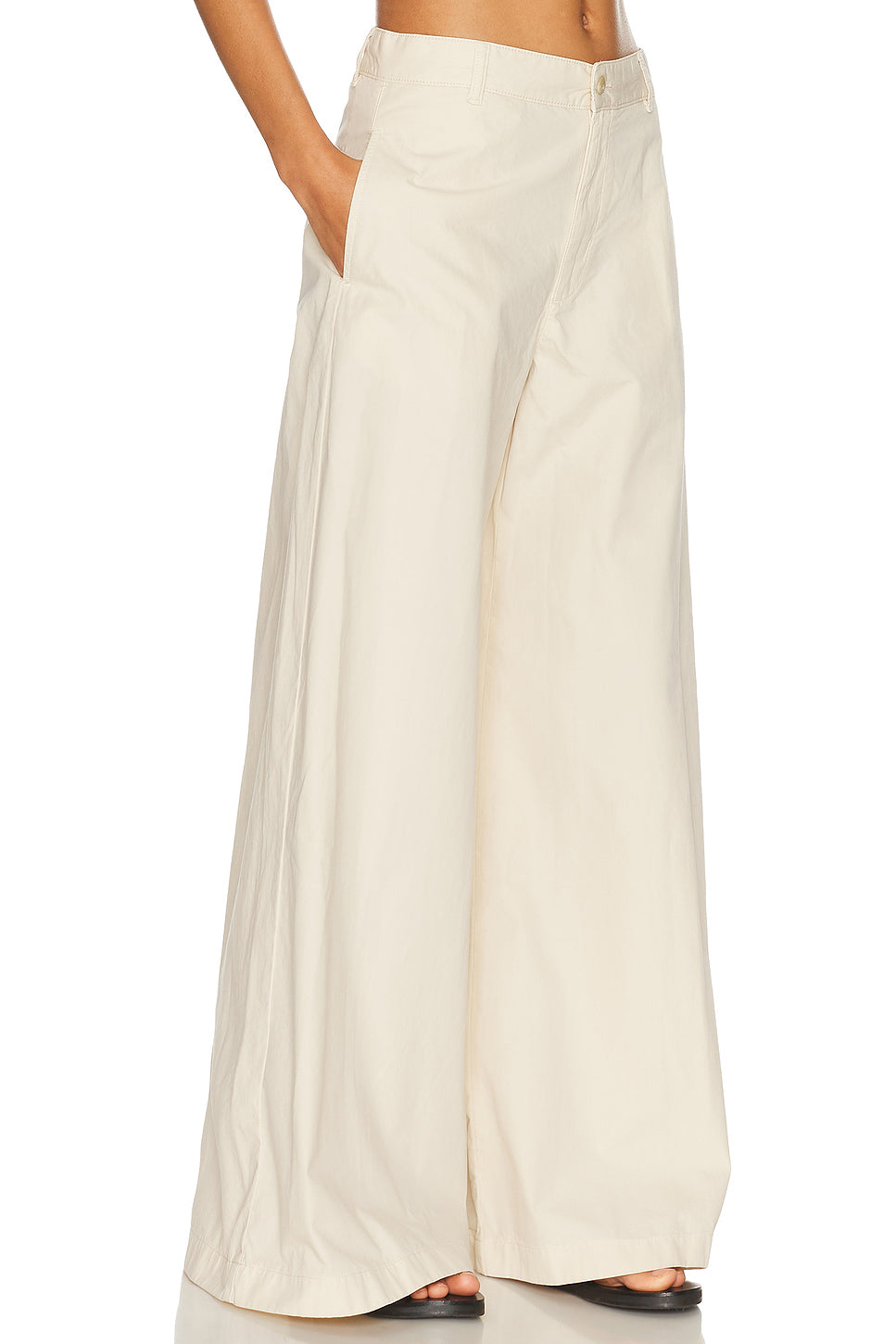 Poplin Wide Leg Pant