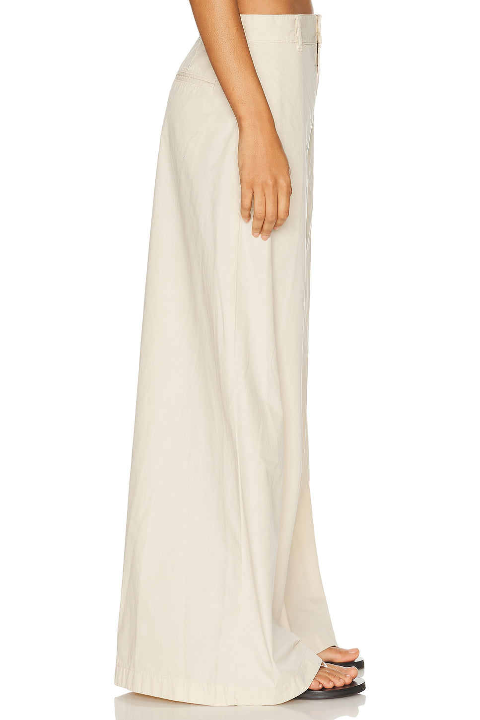 Poplin Wide Leg Pant