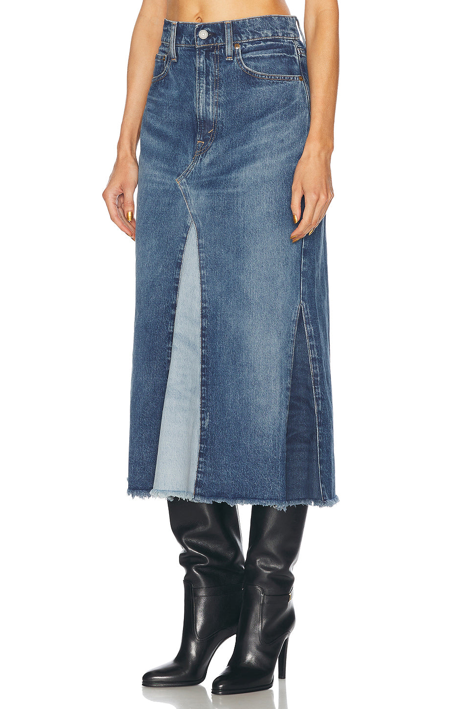 Denim Midi Skirt