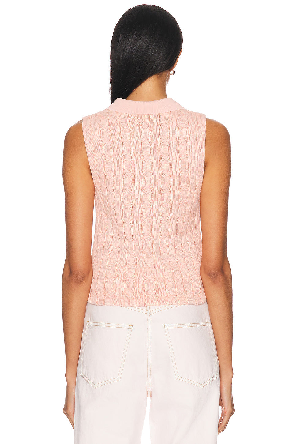 Sleeveless Polo Top