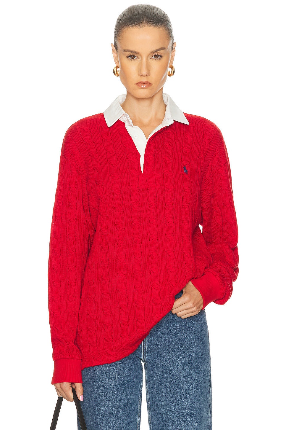 Long Sleeve Polo Top