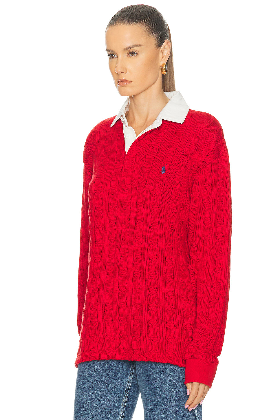 Long Sleeve Polo Top