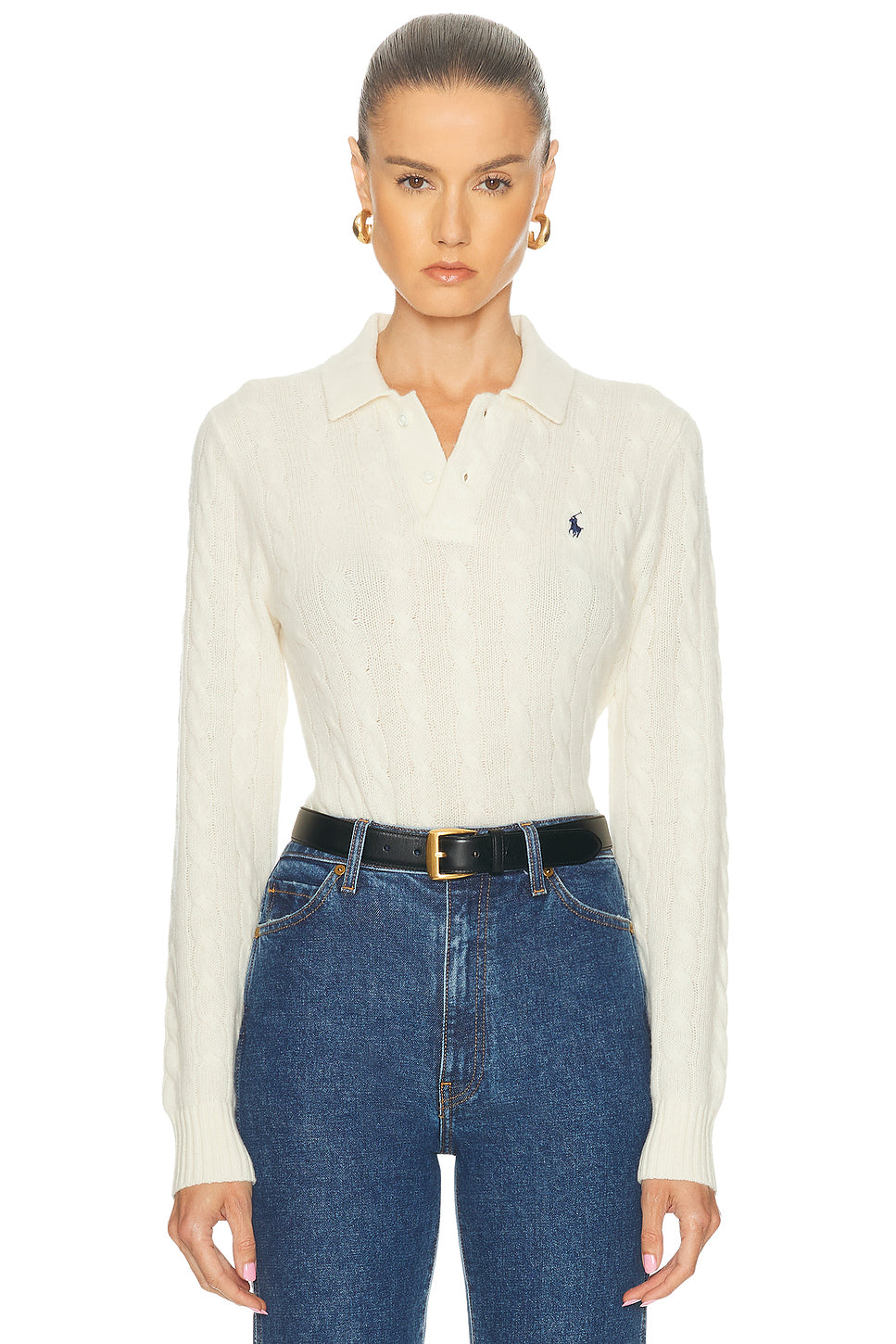 Long Sleeve Polo Top