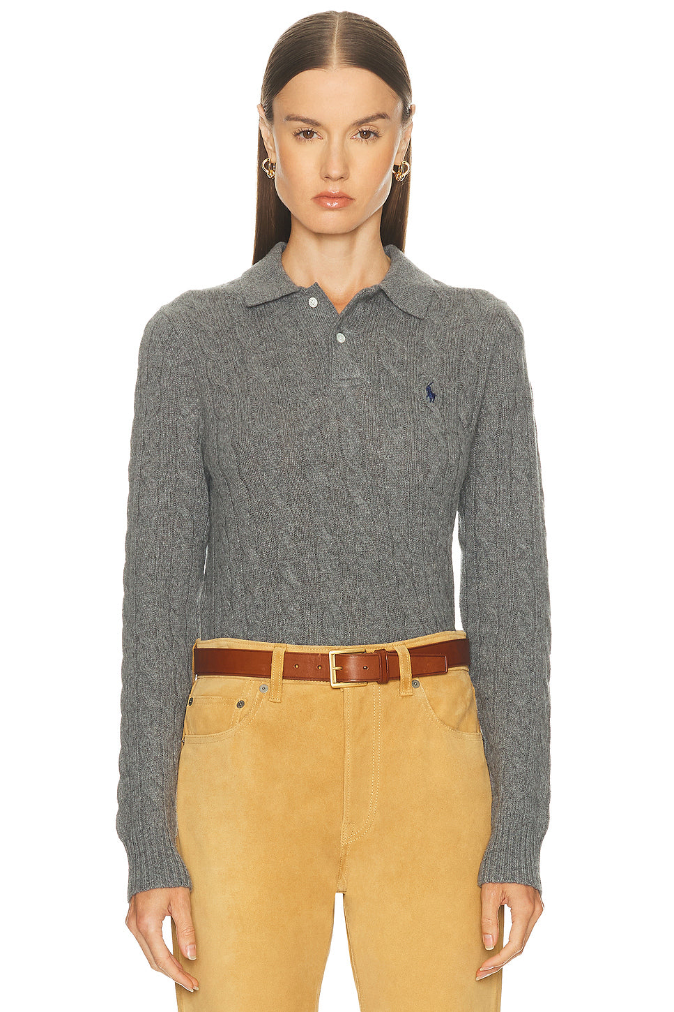 Long Sleeve Polo Top