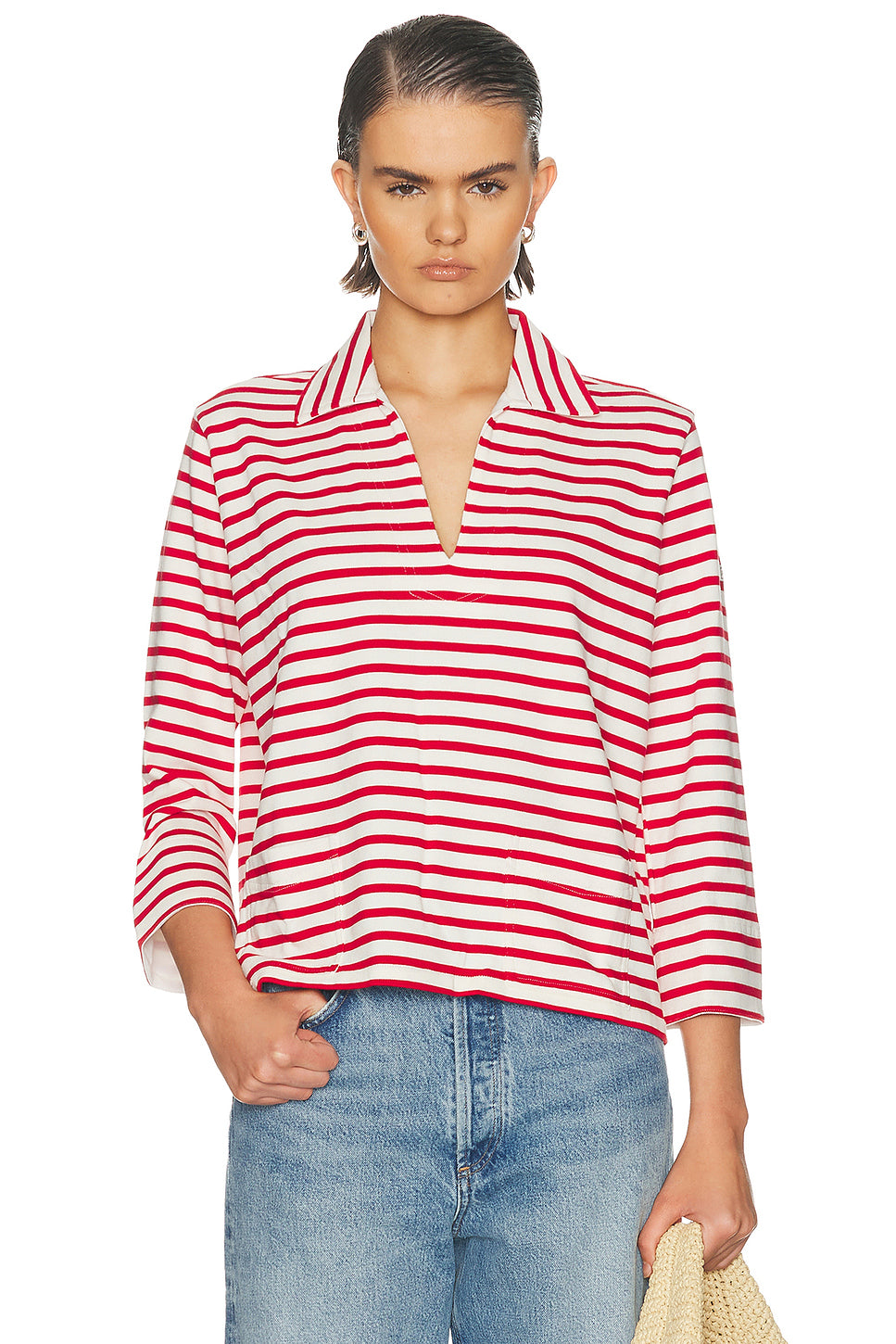 Long Sleeve Polo Top
