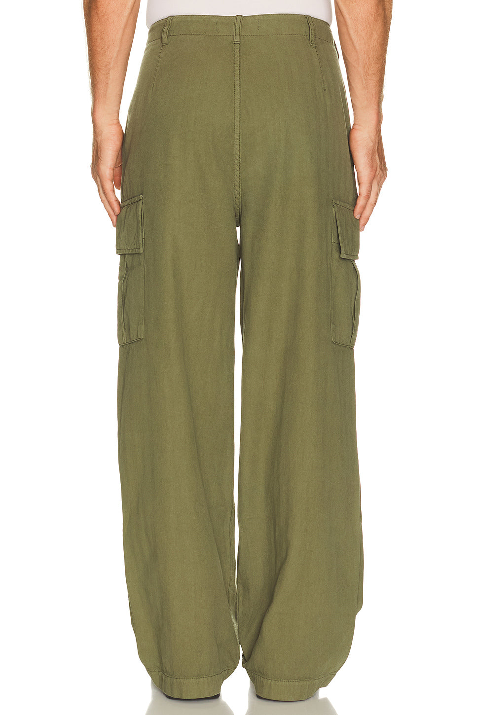 Herringbone Cargo Trousers