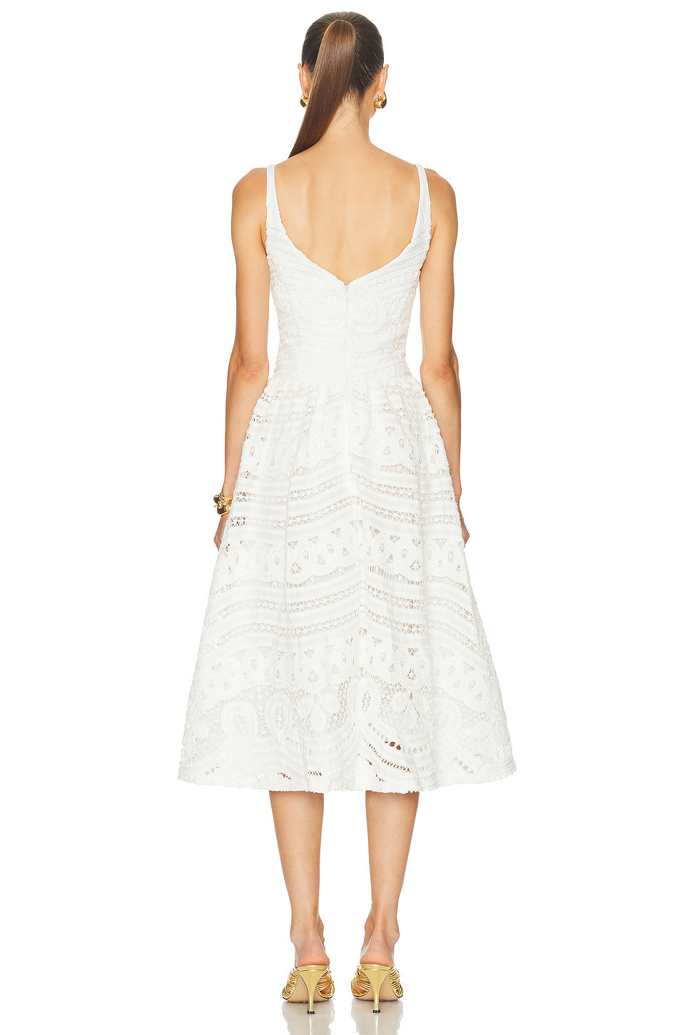 Rhythmic Lace Midi Dress