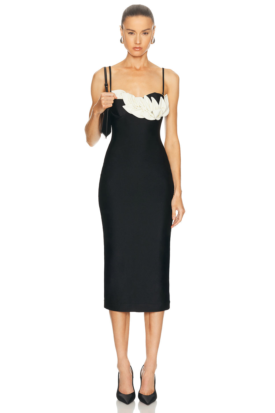 Selene Mesh Midi Dress